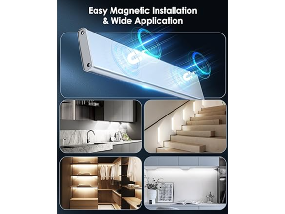 (5 Pk) VerRon Motion Sensor Under Cabinet Lighting 8"