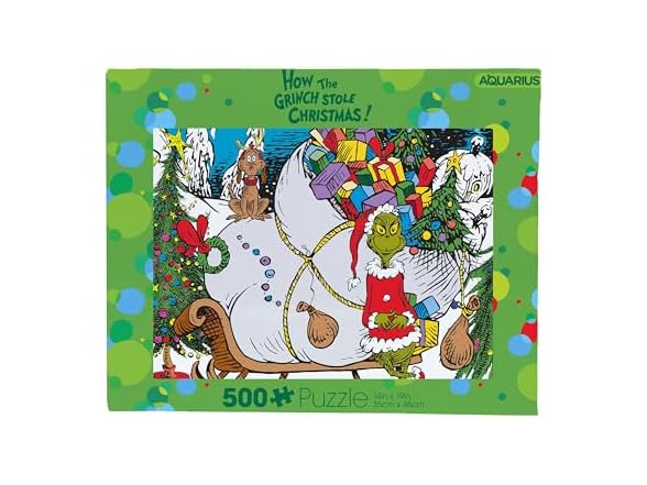 AQUARIUS Grinch Puzzle (500 Piece Jigsaw Puzzle)