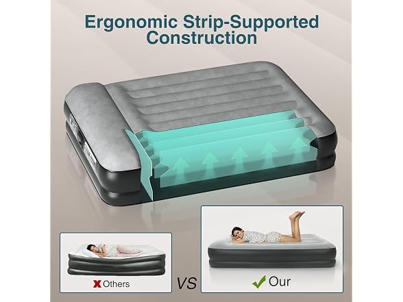 Ezyrest Queen Air Mattress w/ Pump