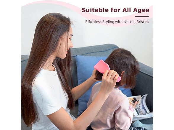 SHINLEA No Tangle Hair Brush for Wet or Dry Pink
