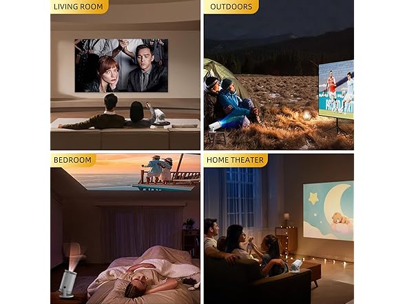 Portable Mini Projector w/ WiFi 720P