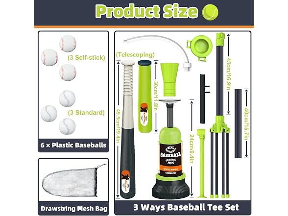 Surelect 3-in-1 T Ball Set