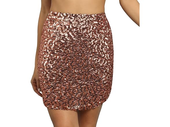 PrettyGuide Women (4-6) Sequin Skirt Bodycon Skirt