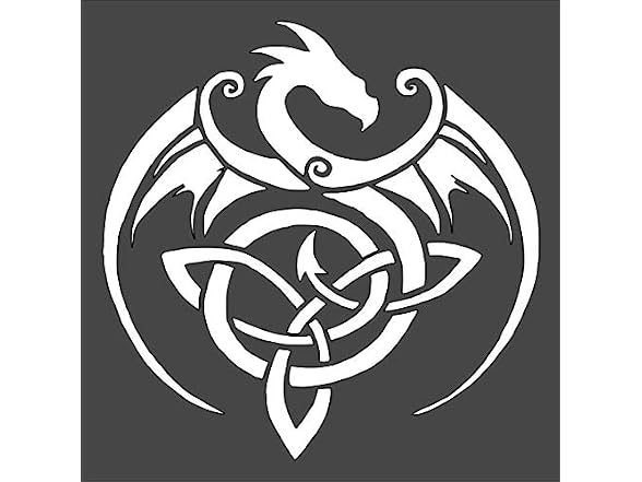 Celtic Dragon Logo Stencil Reusable Sturdy