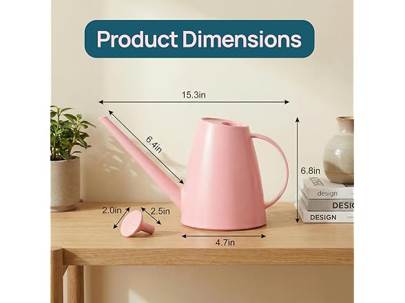 Gardenised Modern 1.8 Liter Plastic Watering Can
