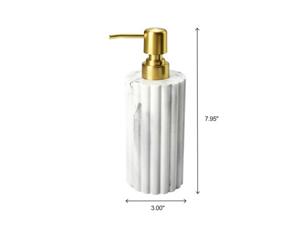 J&V Textiles 8Pc Bathroom Accessories Set WHITE