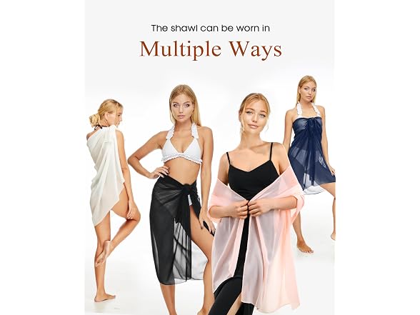 FURTALK Shawl Wrap for Women Navy