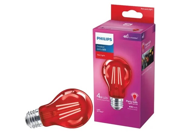 Philips EyeComfort 4W (40W Equivalent) Red & Green Bulb