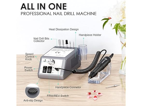 SUBAY Electric Nail Drill Machine, 20000RPM Pr