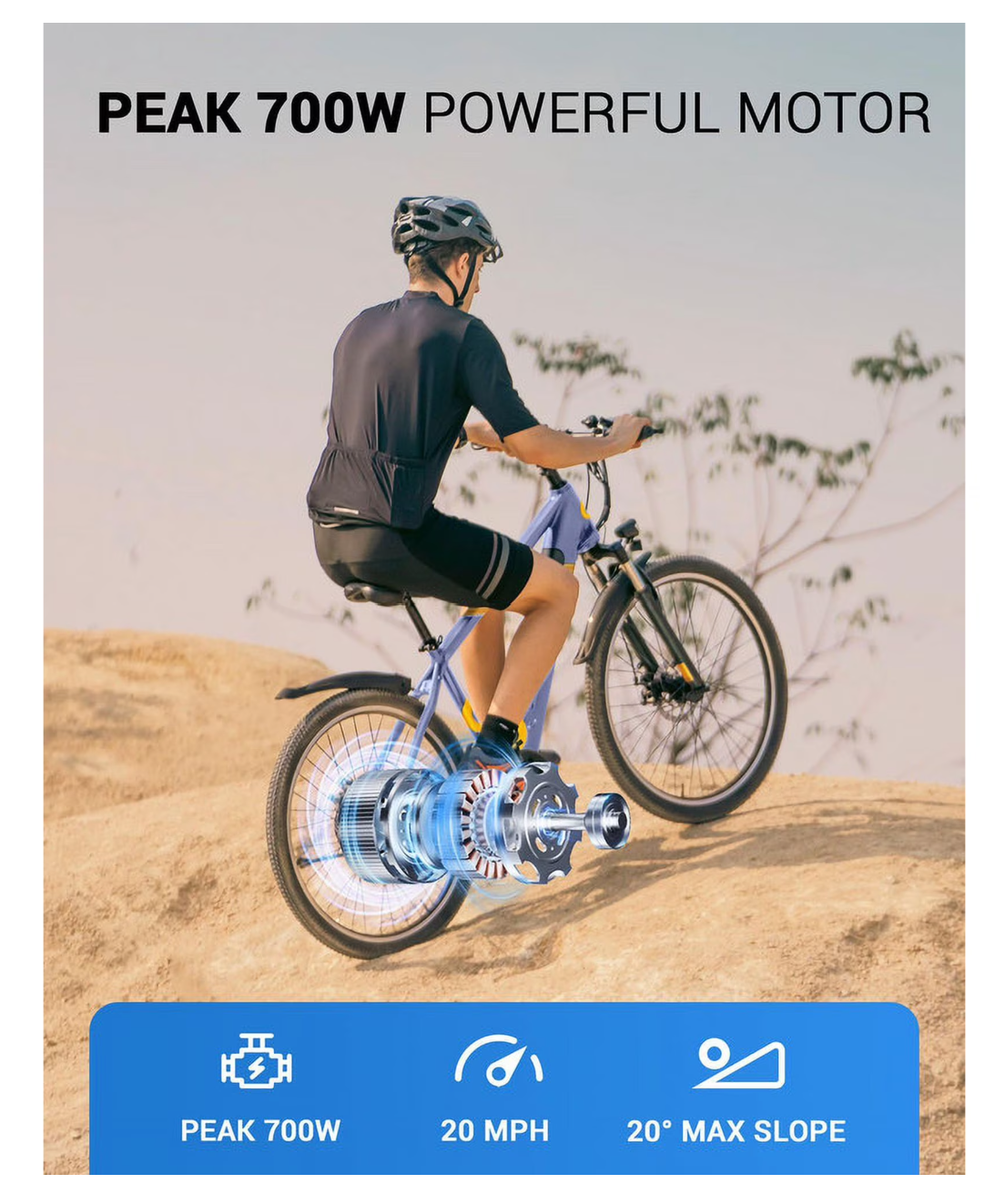 Multijoy MJ-EB263 EBike (Blue) - Gallery 12