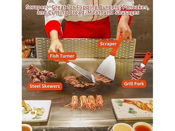 Griddle Accessories Kit, 26PCS