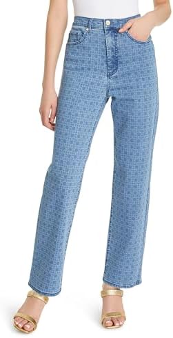 DEE OCLEPPO Women's Matilda High Rise Straight Leg Jean Standard, D-Link Blue Denim