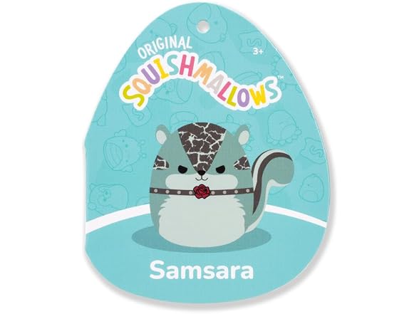 Squishmallows Original 8in Samsara The Teal Chipmunk