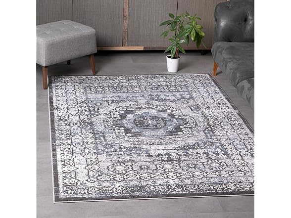 L'Baiet Lina Blue Oriental 2x6 Runner Rug