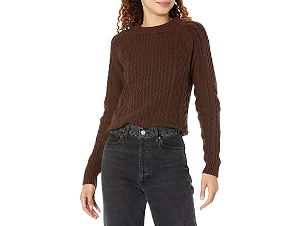 Amazon Essentials Women Stitch Cable Sweater