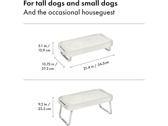 OXO Pet Adjustable Elevated Feeder