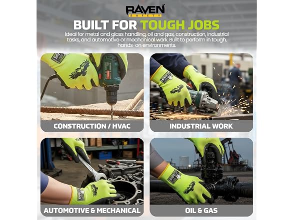 Raven® A3 Cut Resistant Gloves with SafeCut® S 12PK