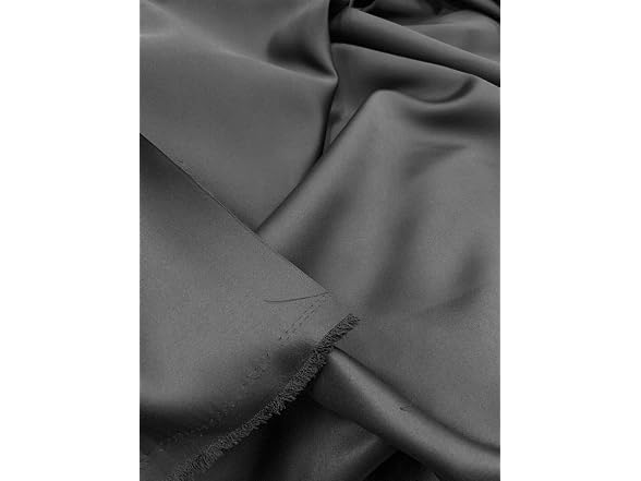 FABRIC GIFT LA Black Blackout Drapery Fabric by The Yard