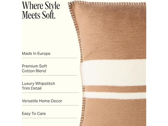 Preston Lane Highrise Throw Pillow – 21" x 21" Camel - Gallery 3