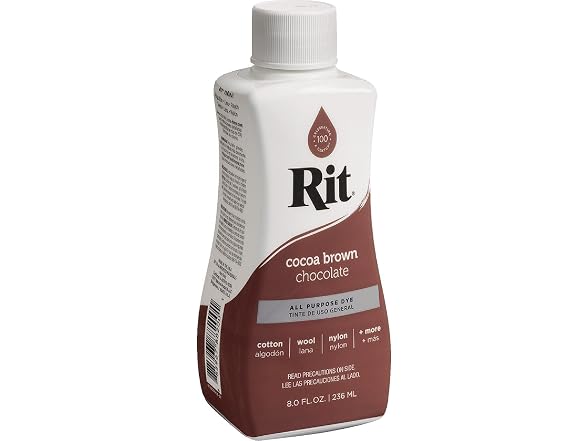 Rit Dark Brown Liquid Dye, 8 Fluid Ounce