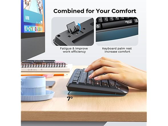Wireless Keyboard and Mouse Combo | 2.4G/BT
