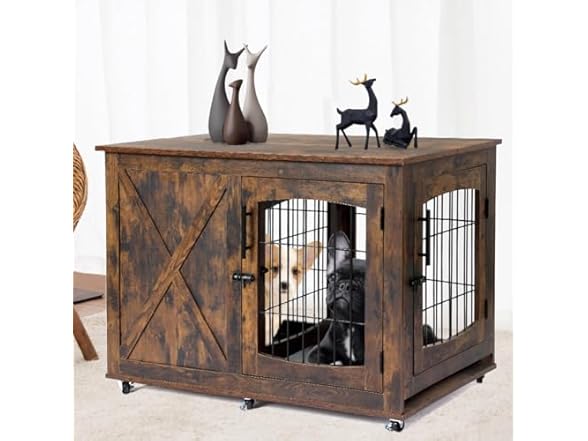 Knowfunn 39" Dog Crate End Table