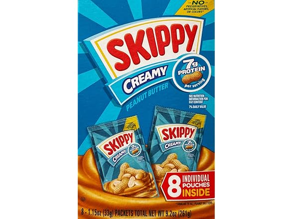 SKIPPY PB Squeeze Packs 1.15oz (8pk)