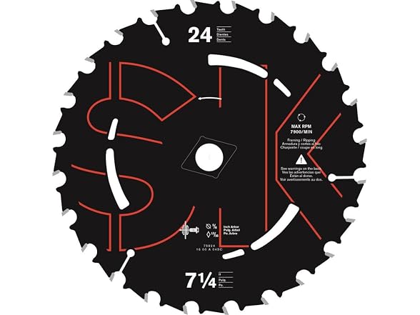 Skilsaw 7-1/4 In. X 24-Tooth Carbide Tip Saw Blade