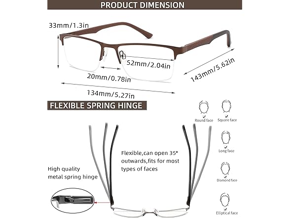 DILLY VISION Blue Light Readers 3pk