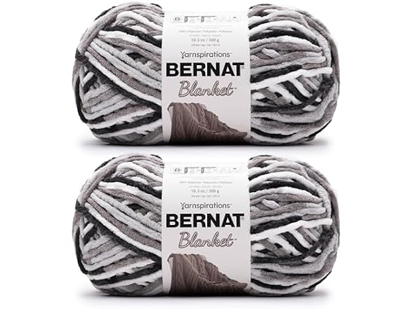 Bernat Blanket Super Bulky Acrylic Yarn - 2