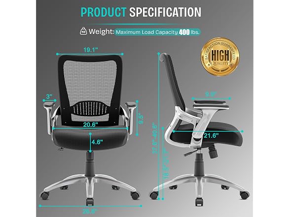 Office Chair, Ergonomic Computer Desk