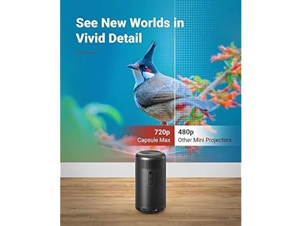 NEBULA by Anker Capsule Max, Mini Projector with WiFi and Bl (Open Box)