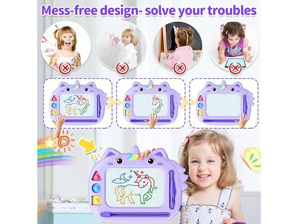 MERGUEZ Unicorn Magnetic Doodle Board