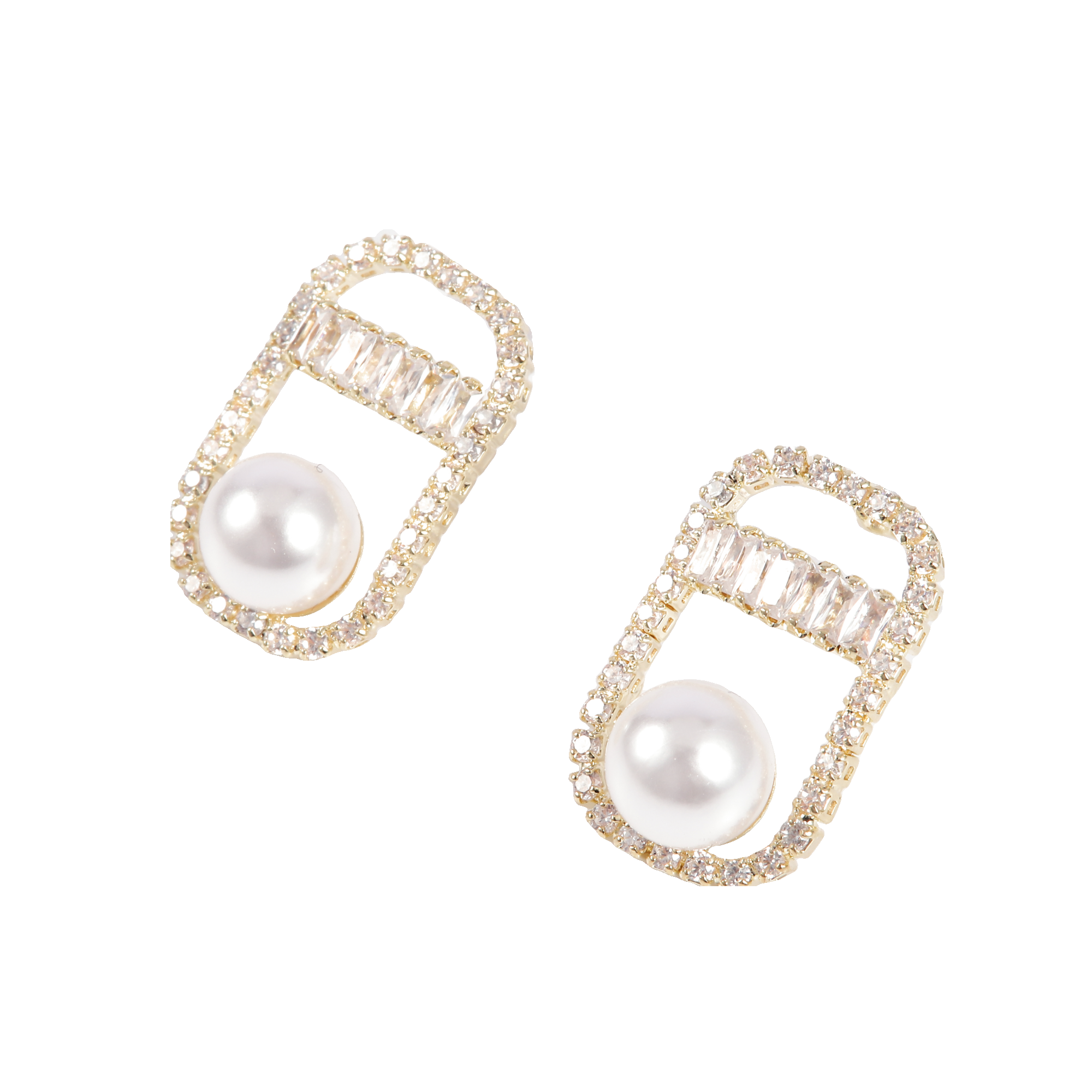 18K Gold Plated Stud Earrings - Gallery 5