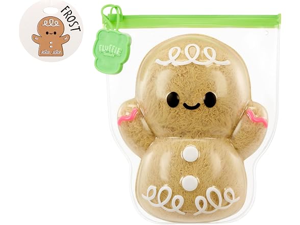 Fluffie Stuffiez Holiday Gingerbread Small Collectible Feature Plush