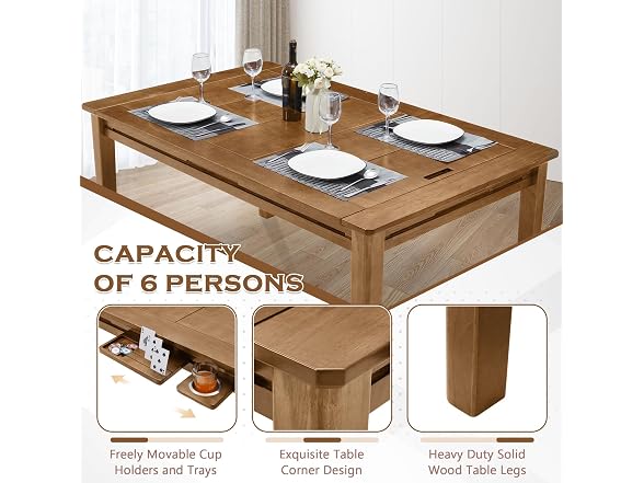 Haddockway Light Walnut 63"×39“ Board Game Table