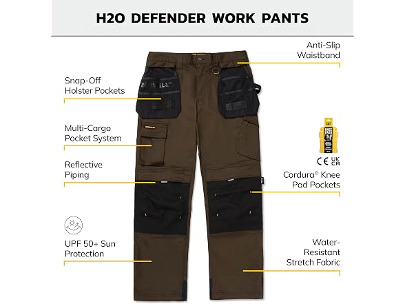 CAT Caterpillar H2O Defender Water Resistant