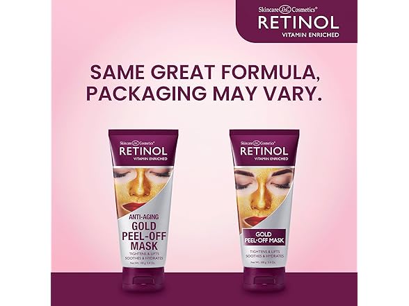 (3 Pack) Retinol Anti-aging Gold Peel-off Mask 3.4 oz.