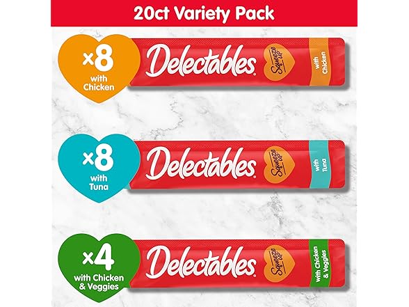 2PK Delectables Squeeze Up Variety Pack