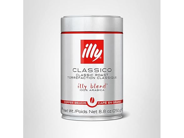 1PK Illy Classico Whole Bean Coffee, Medium Roast