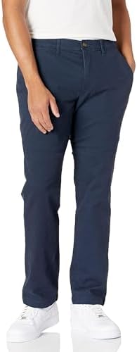 Amazon Essentials Men's Athletic-Fit Casual Stretch Chino Pant (Available in Big & Tall), Dark Navy, 34W x 34L