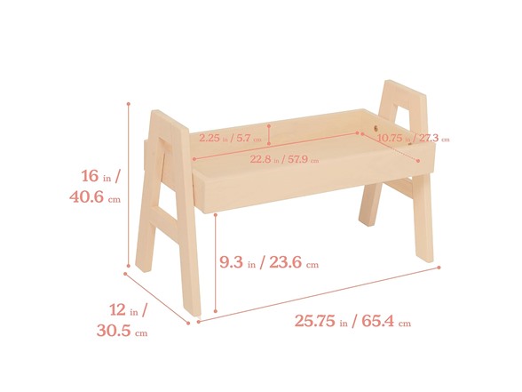 ECR4Kids Adjustable Stack Shelf Bookcase