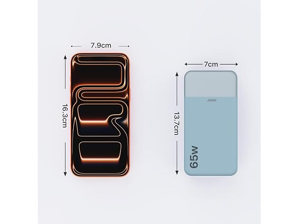 JUOVI 65W Blue Portable Charger 20000mAh