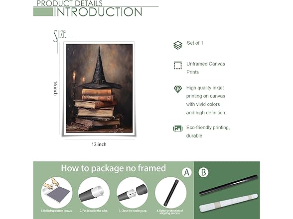 Halloween Vintage Witchy Wall Art