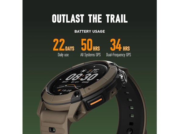 COROS NOMAD Outdoor GPS Smartwatch (Brown)