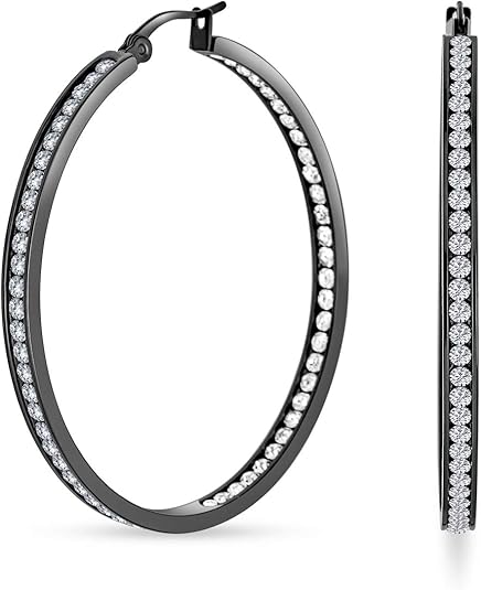 Womens 40mm Hoop Earrings - Gallery 10