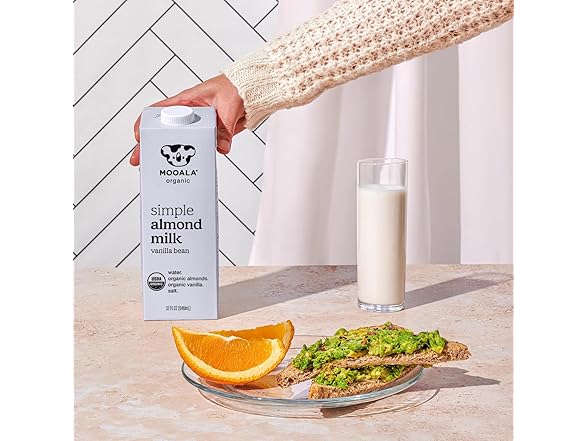 6PK Mooala Organic Simple Almond Milk Vanilla