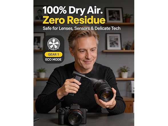 Exovyn 2-in-1 Air Duster & Car Vacuum