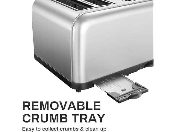 4 Slice Toaster with Dual Controls