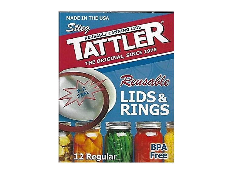 Reusable REGULAR Mouth Canning Lids & Rings